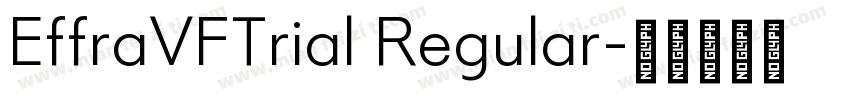 EffraVFTrial Regular字体转换